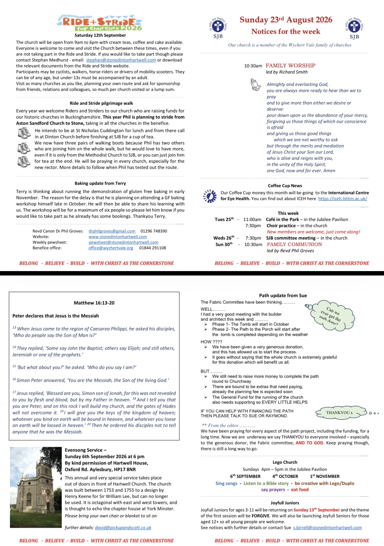 Image of Pewsheet